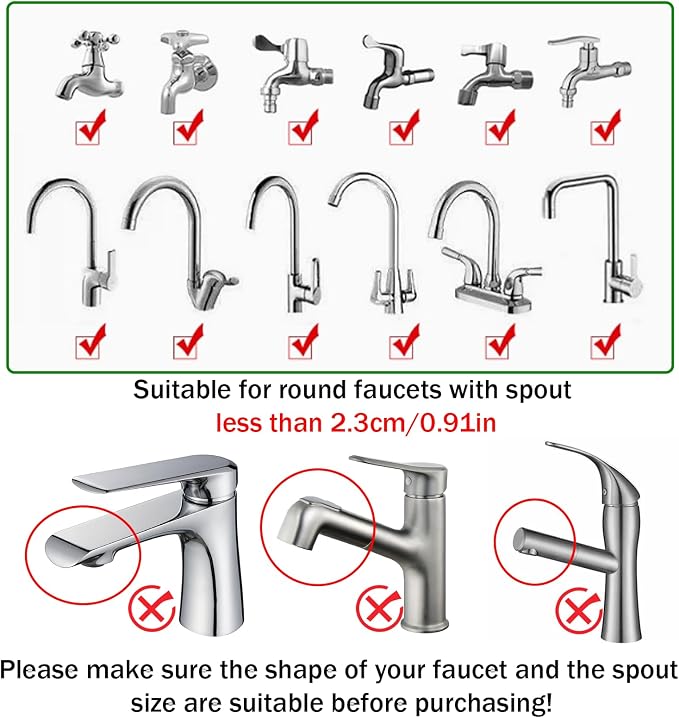 13.12FT Sink Spray Hose,Portable Sink Hose Sprayer, Shampoo Sprayer Hand Heldhead Shower Spray for Bathing Pets,Washing Hair,Rinsing Vegetables