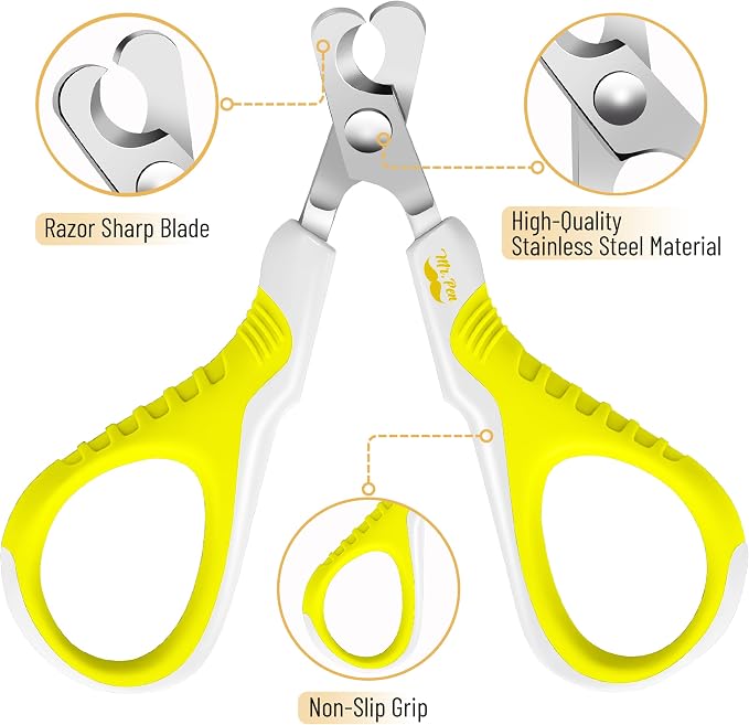 Mr. Pen- Cat Nail Clipper, Stainless Steel | Professional Sharp Cat Claw Trimmer for Small and Medium Cats, Pet Nail Clipper with Sturdy Non Slip Handle