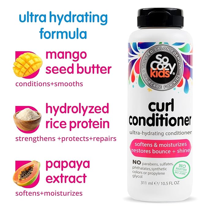 So Cozy Curl Shampoo & Curl Conditioner Bundle for Kids