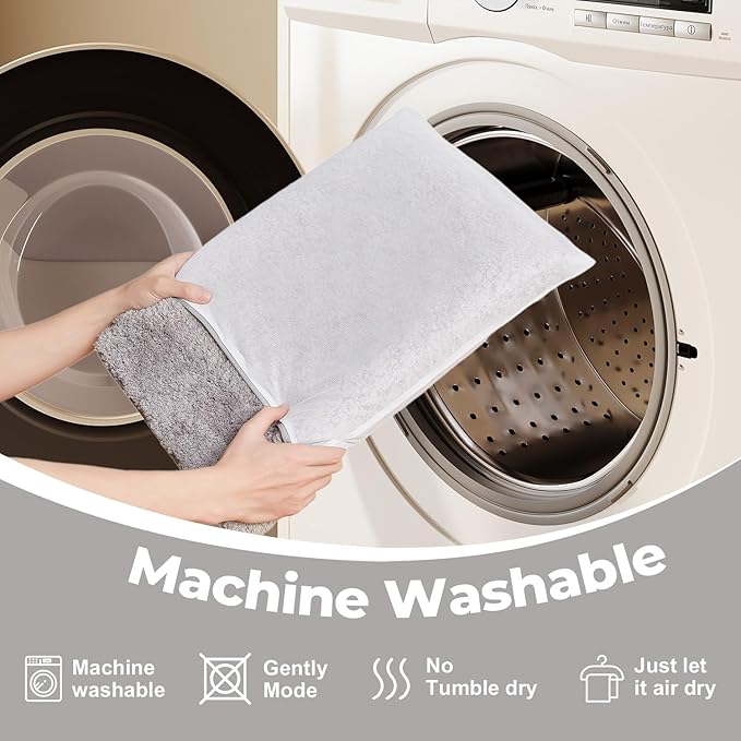 TYUU Bathroom Rugs Non Slip Washable, Ultra Soft Super Absorbent Quick Dry Small Bath Mat with Rubber Backing for Bathroom Floor, Shower, or Sink, Light Grey 24" x 48"
