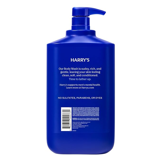 Harry's Men's Body Wash - Stone - 30 fl oz - Shower Gel for Men - No Parabens, Sulfates, or Dyes