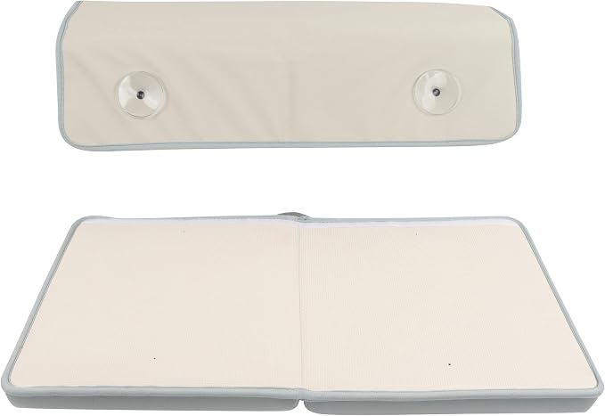 Acorn Baby Bath Kneeler and Elbow Rest Pad - Over Tub Foam Bathtub Kneeling Pad with Storage Pockets and Suction Cups 814205