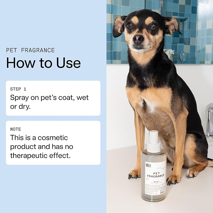 DedCool Pet Fragrance | 01 Taunt | Clean Luxury Pet Perfume for Dogs | Long-Lasting Deodorizing Spray | Non-Toxic, Vegan | 8.5 fl oz