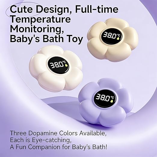 Floating Bath Thermometers Cartoon Flower Water Meter Digital Water Pool