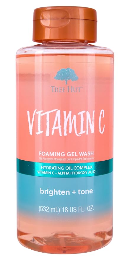 Tree Hut Vitamin C Wash, Gently Cleanses and Leaves Skin Looking Fresh and Radiant, Body Wash, 18 Fl Oz