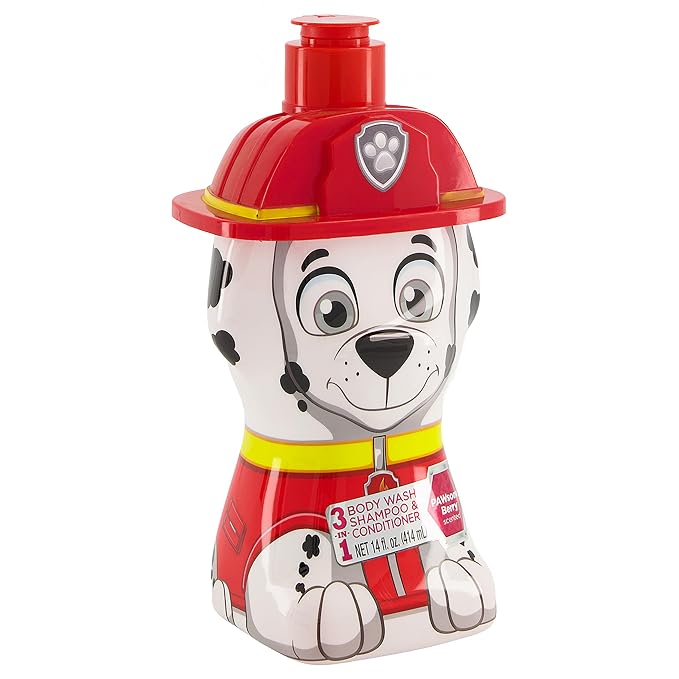 Taste Beauty “PAW Patrol” 3-in-1 Kids’ Shampoo, Kids’ Conditioner, and Bodywash, 14 Ounces, (Scent) (Pack of 2)