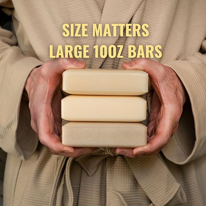 San Francisco Soap Company Exotic Musk And Sandalwood Fragrance Man Bar - Revitalizing - No Harmful Chemicals - Good for all Skin Types - Made in the USA