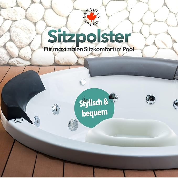 CANADIAN SPA CO. Water Filled Pool Seat Cushion, Inflatable Booster Seat, Comfortable Support, Hot Tub Accessories