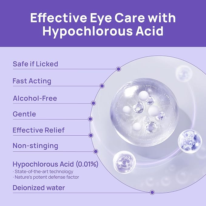 HICC PET Eye Wash for Dogs & Cats, Gently Cleans Eye Crust, Debris & Discharge, Eye Cleaner for Pets – Routine Eye Care & Cleaning 5.1 fl oz