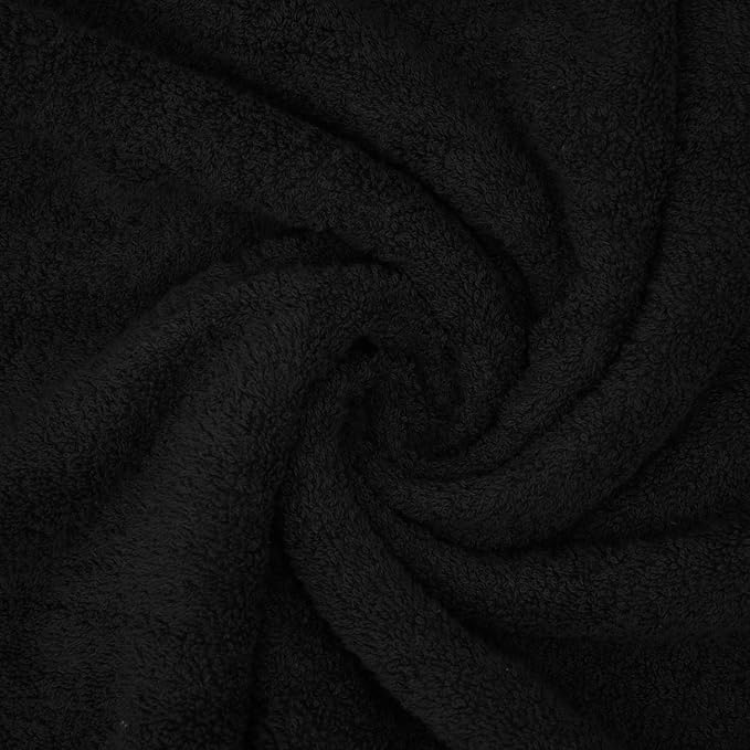 DAN RIVER 2 Pack Bath Sheets Extra Large 35x70, Large Bath Towels for Adults, XL Oversized Heavy Duty Towel Set, 600 GSM 100% Ring Spun Cotton, Soft Quick Dry, Black