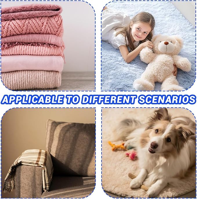 12Pcs Pet Hair Remover for Laundry, 2026 Reusable Dog & Cat Hair Remover, Efficient Debris, Hair Cleaner, Pet Hair Catcher for Clothes, Bedding, Washing Machine Hair Catcher ((Small))