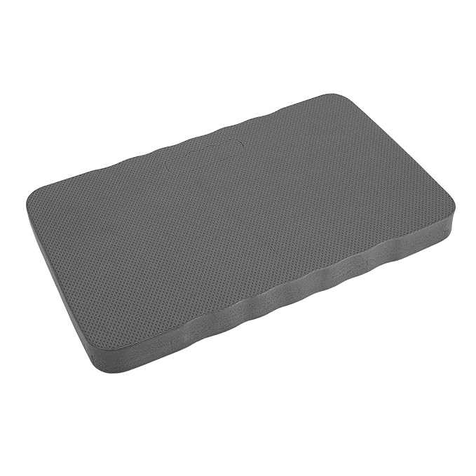 Garden Kneeling Mat Kneeling Pad Knee Cushion 4cm Thick EVA Water Portable Cushion Pad for Gardening Cleaning Baby Bath Yoga Camping Car Repair (Gray)