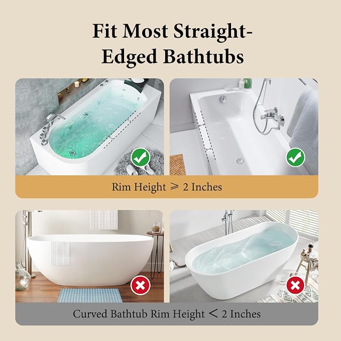 Bathtub Splash Guard, Silicone Toy Tray Holder Storage with 10 Strong Suction Cups, Bathtub Accessories Prevent Water Spills, Countertop Protectors for Tub, Bathroom Sink, Kitchen Sink 1 Pcs Green