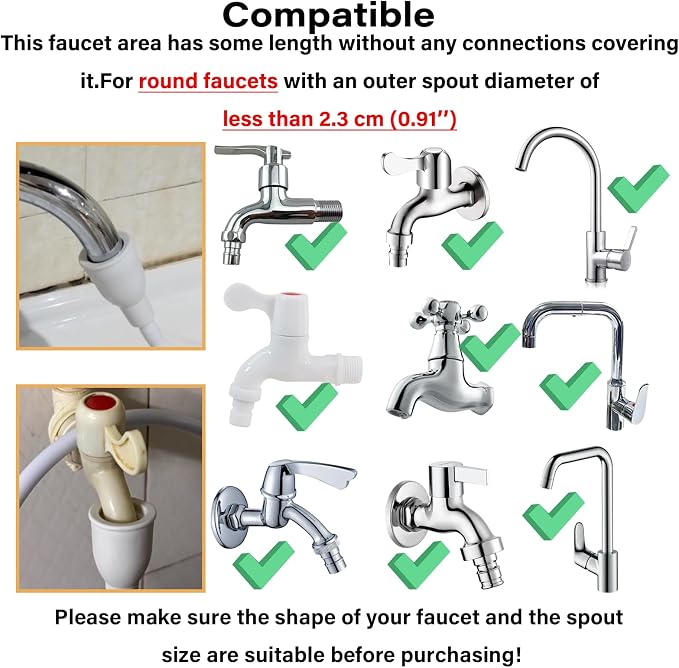 3.28FT Sink Spray Hose,Portable Sink Hose Sprayer, Shampoo Sprayer Hand Heldhead Shower Spray for Bathing Pets,Washing Hair,Rinsing Vegetables