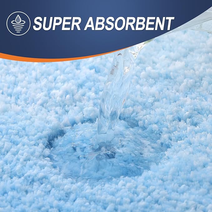 OLANLY Bathroom Rugs Mat 34x21, Extra Soft Absorbent Microfiber Bath Rugs, Rubber Backing, Quick Dry, Machine Washable Bath Mats for Bathroom Floor, Tub and Shower, Home Decor Accessories, Sky Blue