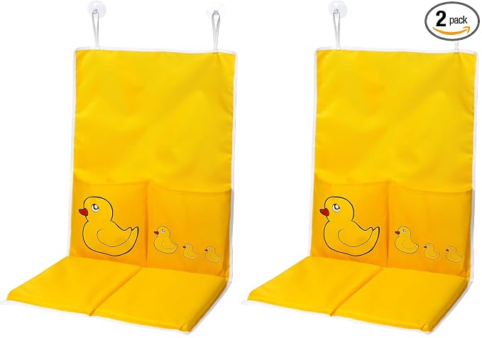 Handy Laundry Baby Bath Kneeling Pad -The Bathtub Bath Mat Has Thick Pads for Comfort and Two Large Pockets for Bathing Essentials. (Pack of 2)