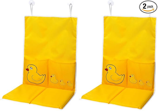 Handy Laundry Baby Bath Kneeling Pad -The Bathtub Bath Mat Has Thick Pads for Comfort and Two Large Pockets for Bathing Essentials. (Pack of 2)
