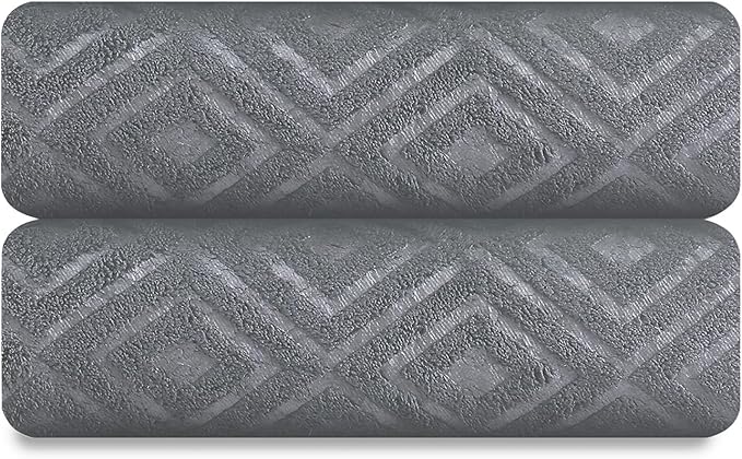 Smuge 2 Pack Hand Towels Set - 16" x 31" Highly Absorbent Quick Dry 100% Microfiber,Ultra Soft Hand Face Towel Set for Bathroom, Gym, Shower, Hotel(Dark Gray)