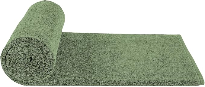 100% Cotton Oversized 40x80 Bath Sheet, Turkish Bath Towels for Bathroom Extra Large, Sage Green Bath Sheet