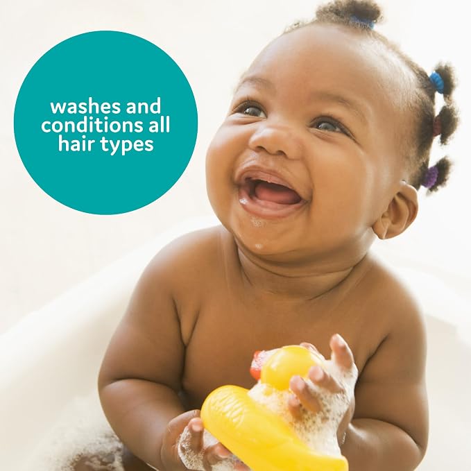 T is for Tame - 3-in-1 Baby Shampoo, Conditioner & Detangler for Kids – Tear-Free, Hypoallergenic, Cleanses, Conditions, Detangles with Plant-Based Ingredients - 6.76 fl oz - Made in the USA