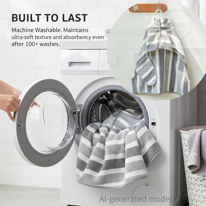 Cat Bathrobe Super Absorbent Drying Towel Full Wrap Quick Dry Pet Robe for Large Medium Small Dogs Adjustable Grooming Coat for After Bathing Swimming & Rainy Day (Gray & White Stripes,Large)