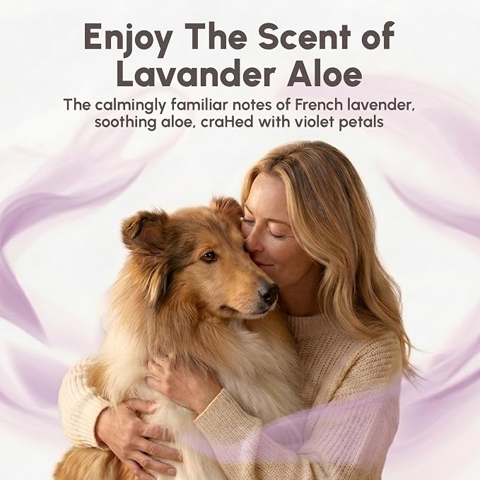 Best Shot Scentament Spa Botanical Body Splash, Body Spray for Pets, Cat and Dog Cologne Spray, Lavender Aloe, 8 Oz.