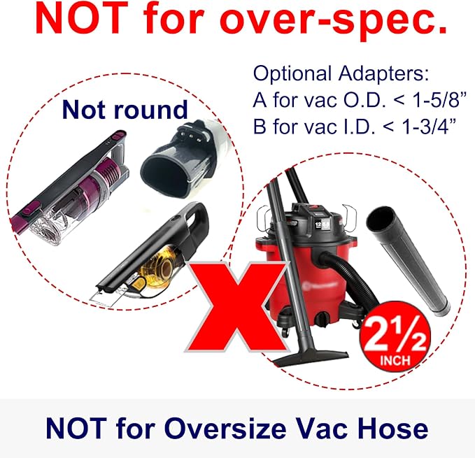 Portek Dog Grooming Vacuum Attachment for 1" to 1 3/4" Vacuum Cleaners, Pet Hair Shedding Brush Tool Kit with Long Extension Hose and Adapter