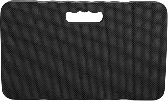 KIMISS EVA Garden Kneeling Pad Extra Thick Kneeling Pad Yaga Cushion for Gardening Bath Gray Compress and Over Time to Designed Ground Stone on or 4cm Knee (Black)