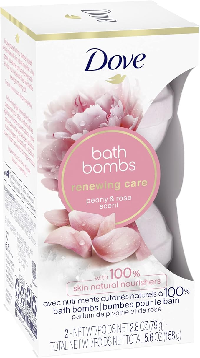 Dove, Nourishing Secrets, Bath Bombs, Peony and Rose, 2 Bath Bombs, 2.8 oz (79 g) Each