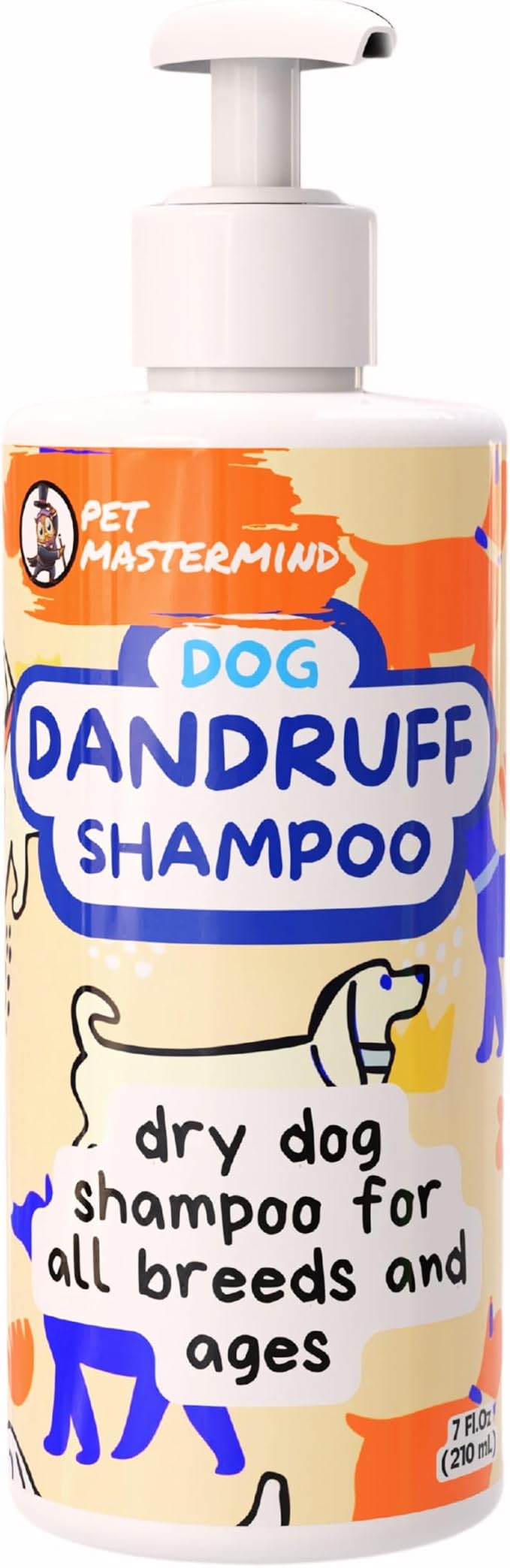 Dog Dandruff Shampoo for Removing Dandruff and Maintaining Healthy Skin – Waterless No Rinse Formula- Moisturizing, Natural, Foam, No Scent, Hydrating Dry Dog Shampoo