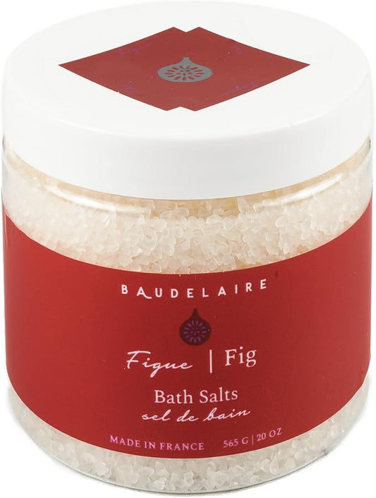 Provence Sante Relaxing Bath Salt - Luxury and Soothing Soak - Earthy Fig Scent - Made in France - 20 Oz