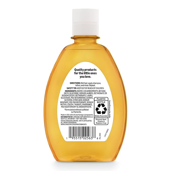 Amazon Basics Tear-Free Baby Shampoo, 13.6 Fluid Ounce, Packaging May Vary
