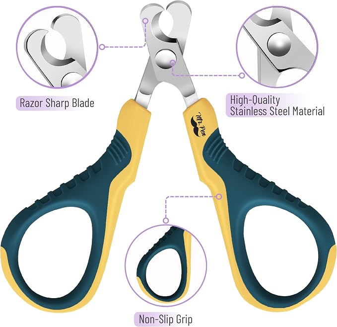 Mr. Pen- Cat Nail Clipper, Stainless Steel | Professional Sharp Cat Claw Trimmer for Small and Medium Cats, Pet Nail Clipper with Sturdy Non Slip Handle