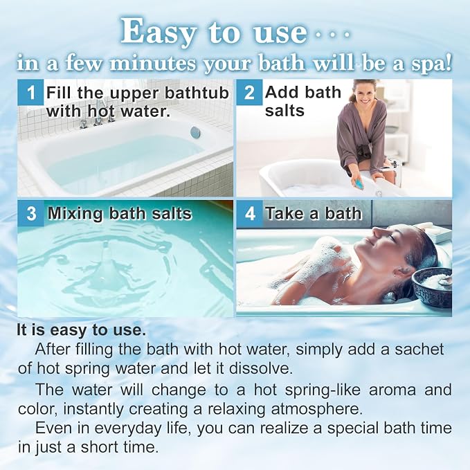 Yunohana Japanese Hot Spring Bath Salts, 100% Natural Mineral Bath Powder from Okuhida Onsen, No Chemicals, 250g
