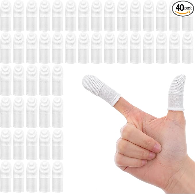 YUIANLB 40 Pcs Pet Dental Care Kit Finger Toothbrush Oral Cleaning Wipes Soft Washable Fabric Freshens Breath Reduces Plaque Tartar Complete Oral Hygiene Set for Puppies Kittens at Home