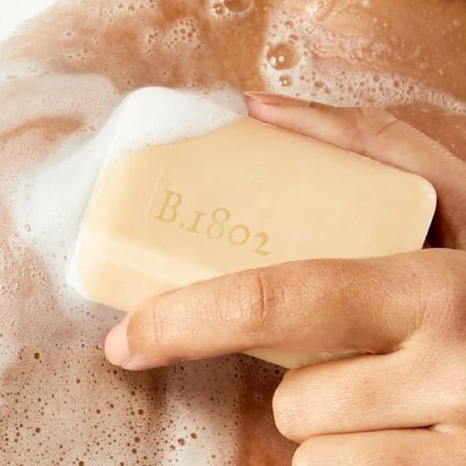 Beekman 1802 Goat Milk Soap – Moisturizing Hand & Body Soap Bar with Shea Butter & Botanical Oils, Triple-Milled, Non-Drying, Made for Sensitive Skin, Lilac Dream 3.5 oz