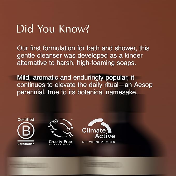 Aesop Citrus Melange Body Cleanser | Low-Foaming Shower Gel with Jasmine and Citrus Essential Oil Blend to Refresh & Hydrate Skin | 500 mL / 16.9 oz