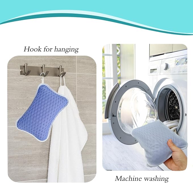 Bath Pillows for tub,Home Spa Pillows for Bathtub, Hot Tub,Head and Neck Support with 2 Strong Suction Cups,New Purple