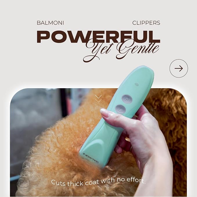 Cordless Pet Grooming Kit for Dogs & Cats, Quiet & Powerful Motor Paw & Face Trimmer, Lightweight Clipper, Dopamine Pink, Parent (Single-Dopamine Green)