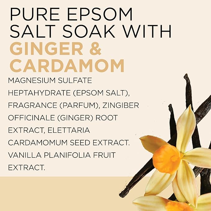 Dr Teal's Epsom Salt Magnesium Soak, Limited Edition Cozy Vanilla Season, 3lbs (Pack of 2)