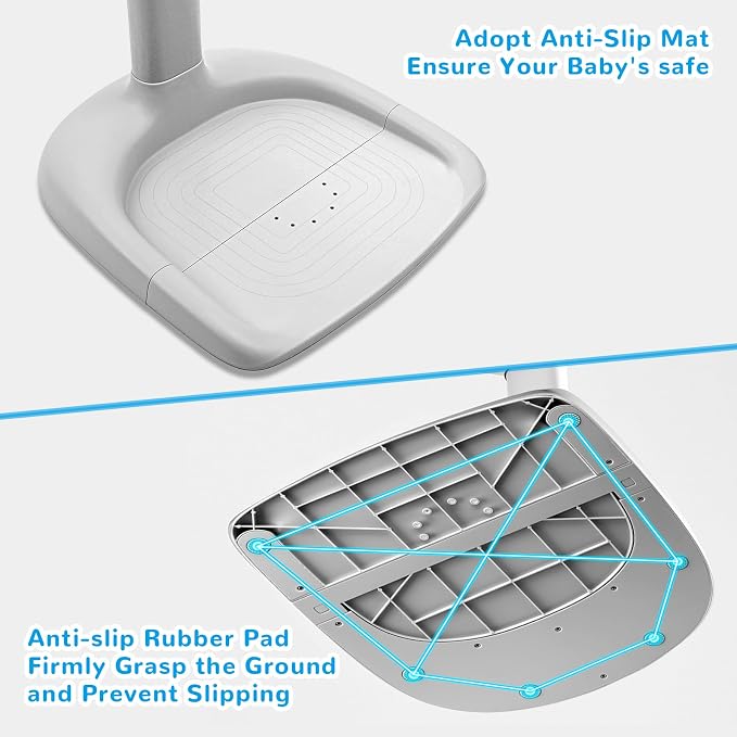 Baby Shower Stand with Seat - Adjustable Height Shower Standing Bath Support | Baby Bath Stand Soporte para Bañera de Bebé | Toddler Shower Stand Assist Holder for 8-36 Months