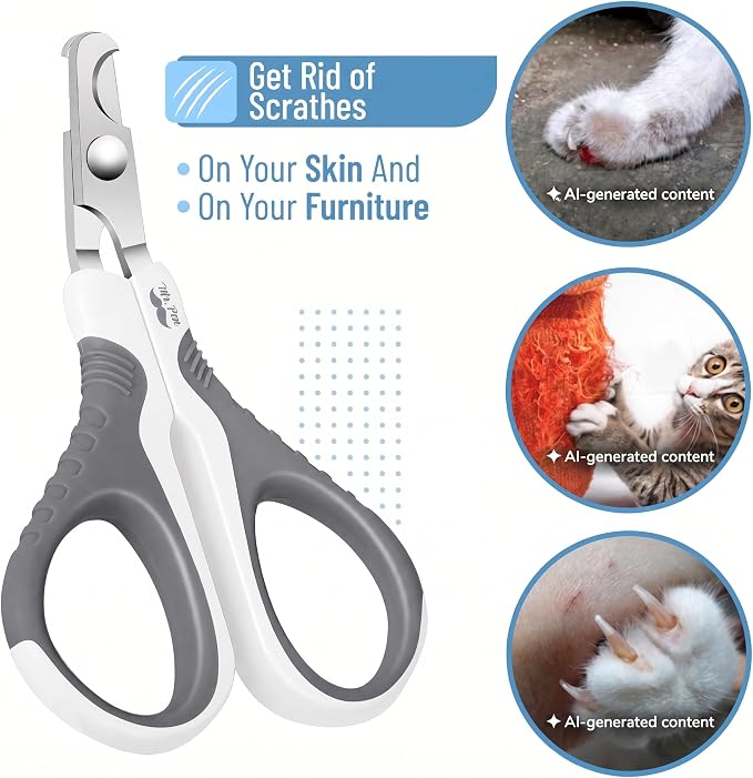 Mr. Pen- Cat Nail Clipper, Stainless Steel | Professional Sharp Cat Claw Trimmer for Small and Medium Cats, Pet Nail Clipper with Sturdy Non Slip Handle