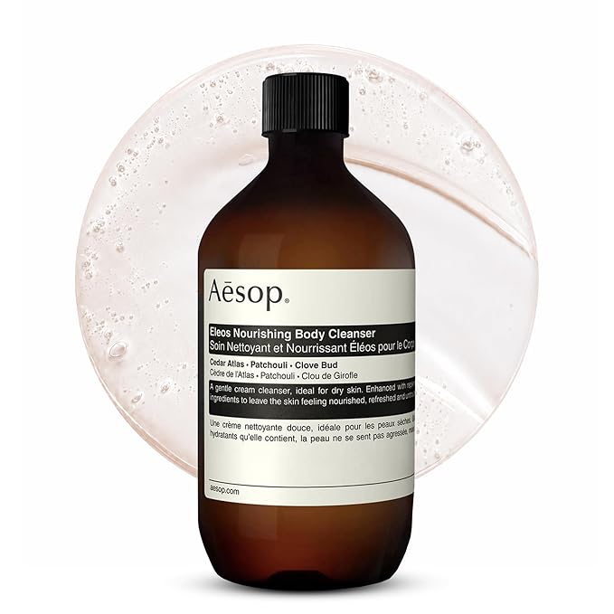 Aesop Eleos Nourishing Body Cleanser Refill | Moisturizing Body Wash for Dry, Dehydrated Skin | Made with Shea Butter & Lavender Oil | 500 mL / 16.9 oz - Recyclable Bottle