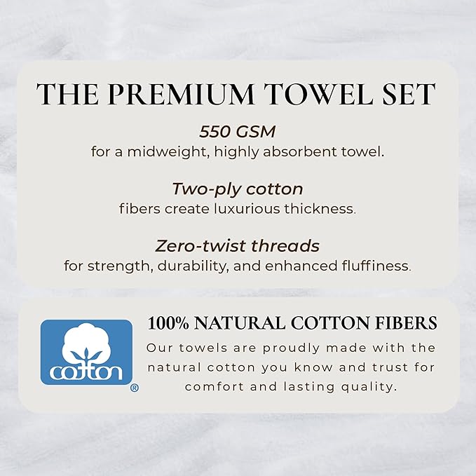 Great Bay Home 2 Pack Bath Sheet Set - 100% Cotton Towel Set - Absorbent & Quick-Dry Towels for Bathroom (White)