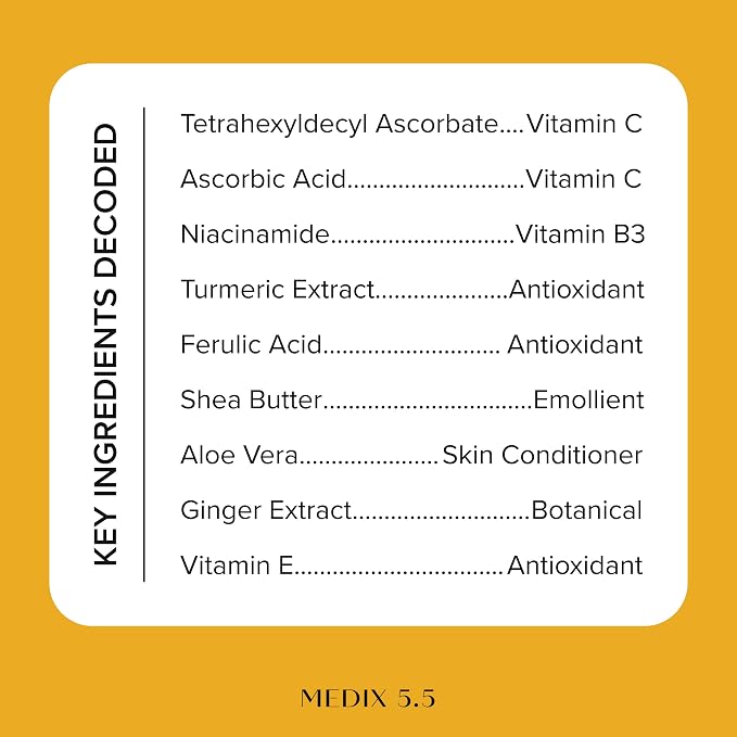 MEDIX Vitamin C Body Wash + Vitamin C Body Lotion & Face Moisturizer 2PC Skin Care Set | Anti Aging Lotion + Body Cleanser Skincare Set For Women, Men, & Smoother Looking Skin, 2-Pack