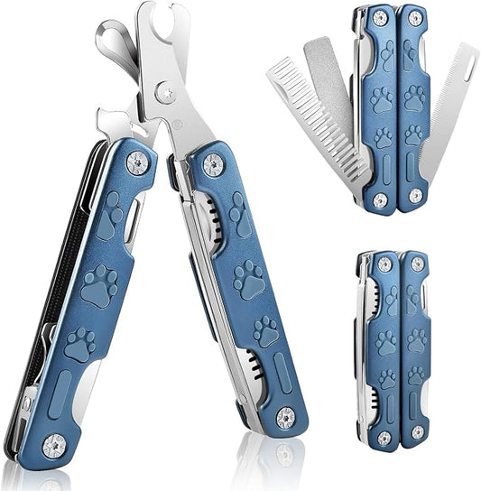 Dog Nail Clipper Trimmer 4-in-1, Professional Pet Nail Clippers with Safety Guard for Large Medium Small Dog Cat