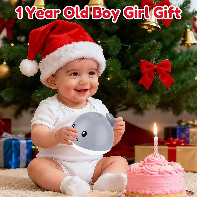 Bath Toys for Babies 6-12 Months - Water Table Accessories Pool Toys for Toddlers 1-3 - Light Up Whale Bath Toy Sprinkler - Bathtub Bathtime Fountain Baby Shower Toy 1st Birthday Girls Boys Gifts