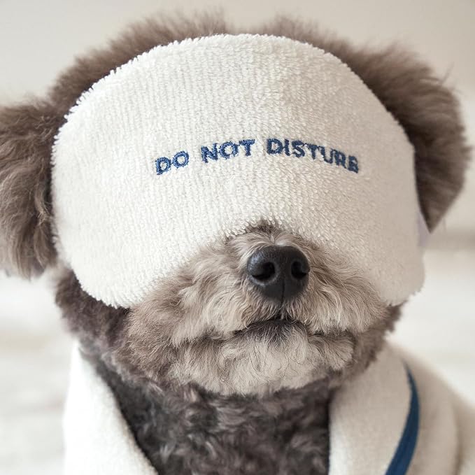 Dog Bathrobe for Drying Dogs, Hooded Dog Towel Doggie Robes Dog Bath Robe, Microfiber Fast Drying Absorbent Pet Towel for Cat Puppy Small Medium Dogs (1 x Eyeshade Toy)