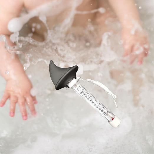 Floating Pool Thermometer Decor Shark Portable Decorative Easy Read Water Thermometer Water Temperature for Baby Bath Shower
