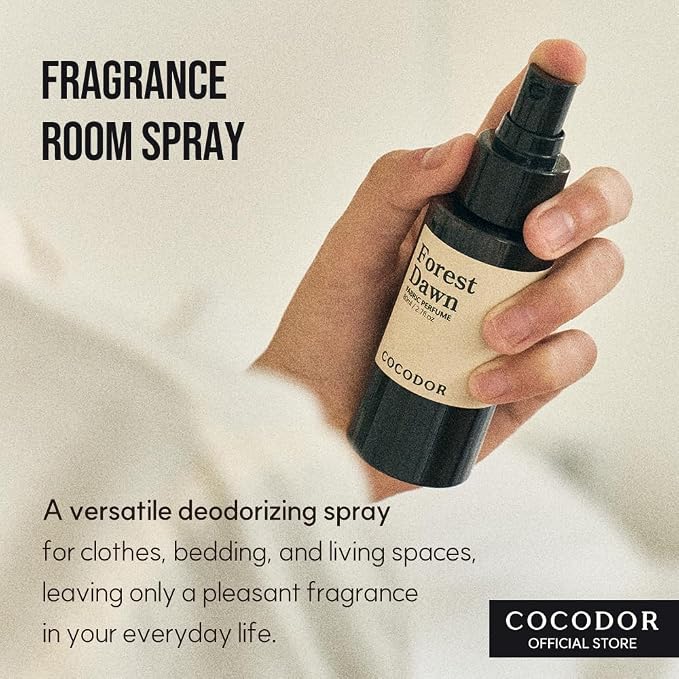 COCODOR Fragrance Room Spray/Black Cherry/ 2.7oz(80ml)/ Made with Essential Oils, scented room closet fabric odor eliminator spray